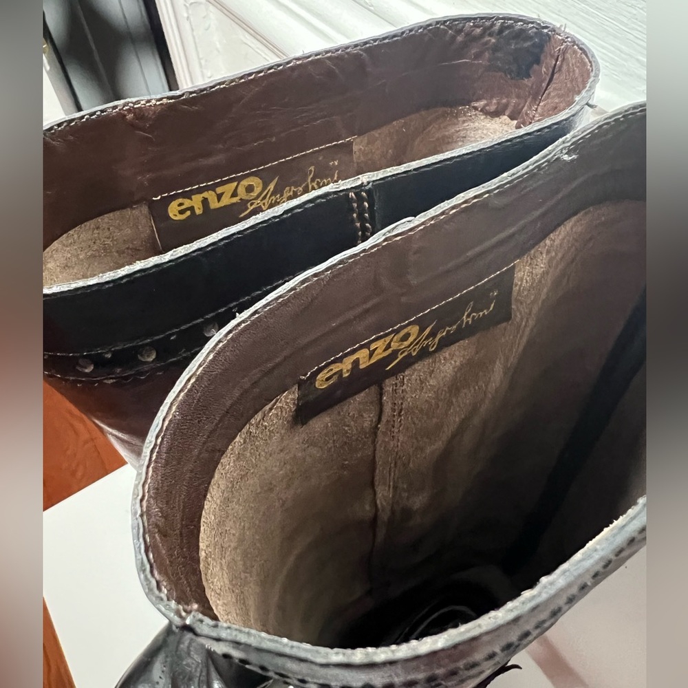 Amazing vintage Enzo angiolini knee high leather riding boots size 6.5M - Picture 5 of 6